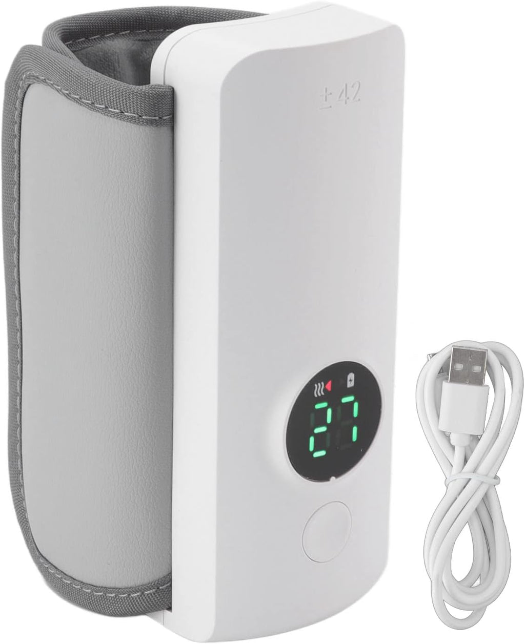 Bottle Warmer, Travel Portable Bottle Warmer, Baby Bottle Warmer for Car, USB Rechargeable Constant Temperature, on the Go for Indoor and Outdoor Shopping, Travel, Build in 3000Mah