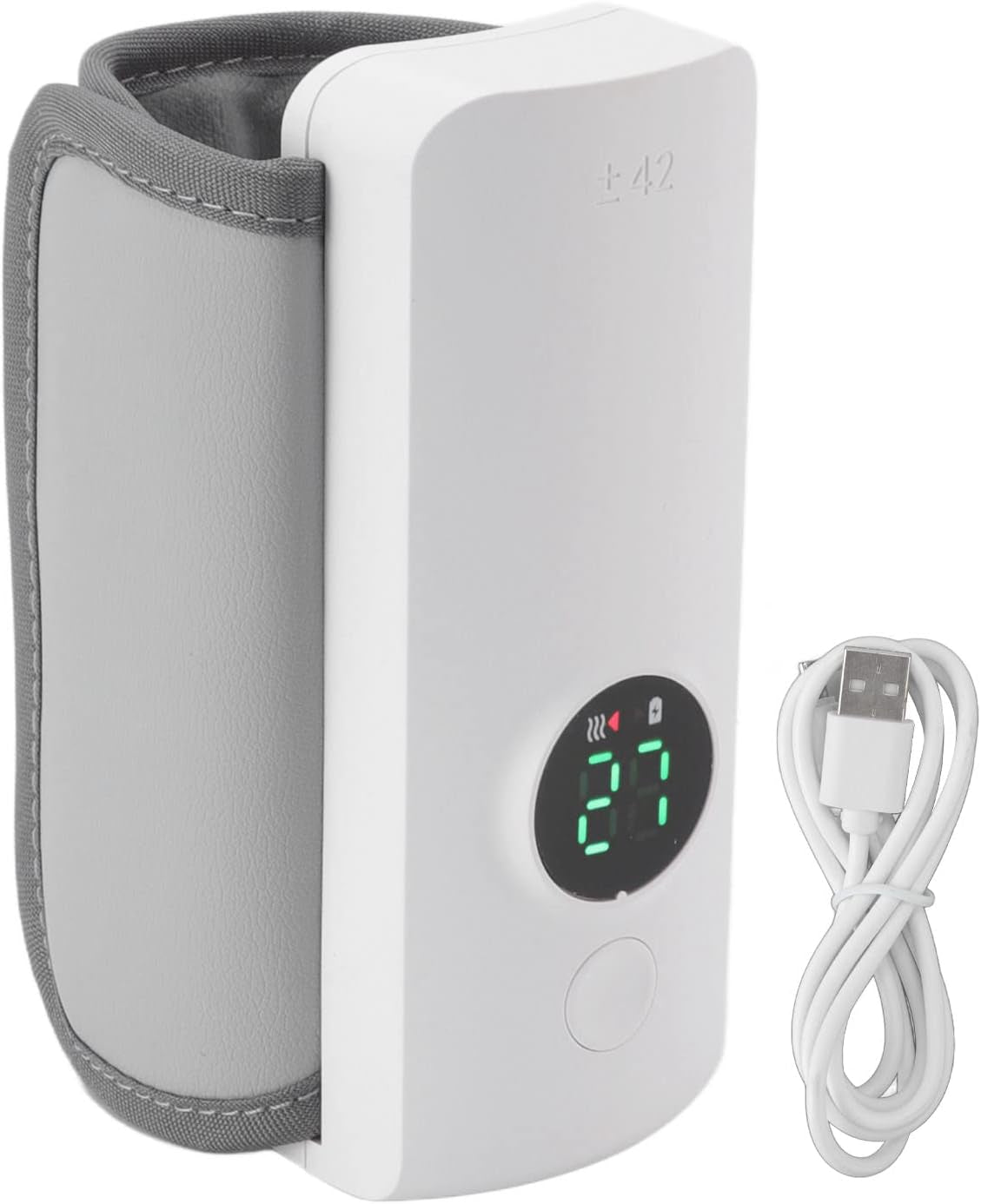 Bottle Warmer, Travel Portable Bottle Warmer, Baby Bottle Warmer for Car, USB Rechargeable Constant Temperature, on the Go for Indoor and Outdoor Shopping, Travel, Build in 3000Mah