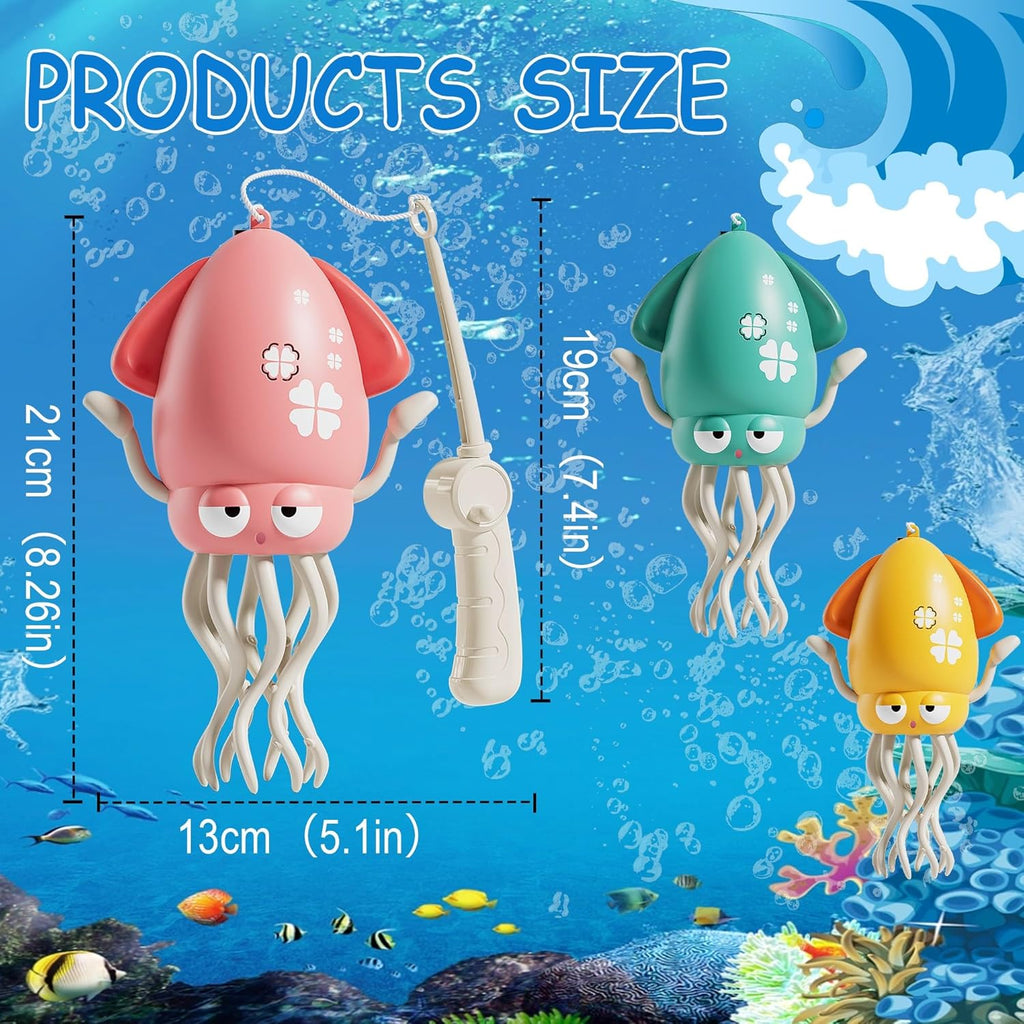 Dancing Squid Toys, Electric Crawling Octopus Tummy Time Toy with LED & Music, Rechargeable Upright＆Crawling Octopus Interactive Toys, Baby Toy Gifts for 3 4 5 6 Year Boy Girl (Orange)